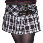dámske sukne Hell Bunny - Chelsey Mini Skirt - Black/White - 5051