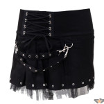 dámske sukne Hell Bunny - Restrieted Skirt - Black - 5231