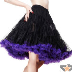dámske sukne Hell Bunny - Petticoat - Black/Purple - 5028