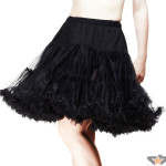 dámske sukne Poizen Industries - Midi Petticoat - Black