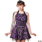 dámske šaty Banned - Purple Tartan - DBN504PUR