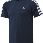 pánske tričká Adidas Essentials 3-Stripes Crew Tee X19203