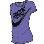 dámske tričká Nike Tee-Brush Futura 619378-553