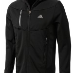 pánske bundy Adidas Hiking Hooded 1side Fleece Jacket Z22092